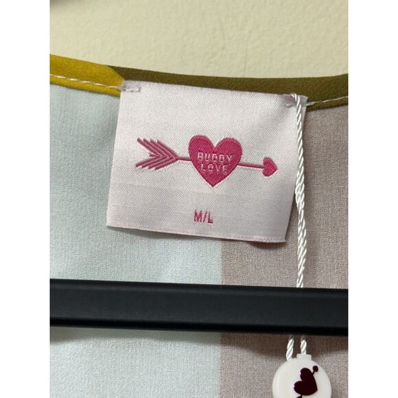 NWT BUDDY LOVE Cora Caftan Dress, Multi, Sz M/L - Picture 11 of 12